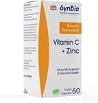 Premium - Vitamin C + Zinc | 60 Vegan Capsules | Boost Immunity and Wellness | F