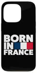 Coque pour iPhone 13 Pro Cool Born in France Illustration Novelty Graphic Designs