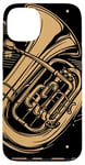 Coque pour iPhone 13 Keeping It Low Key Funny Tuba Instrument de musique Tuba Player