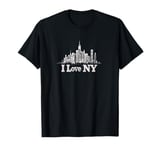 I Love NY New Yorker Skiline Design Women Men New York T-Shirt