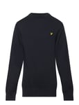 Lyle & Scott Cotton Crew Neck Jumper Marinblå