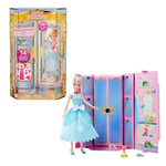 Mattel Disney Princess Toys, Cinderella Fashion Doll and Friend with 12 Surprise Fashions and Accessories, Inspired by the Disney Movie, Gifts for Kids, JCR96