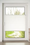 K-Home Store plissé Klemmfix imprimé Elba Blanc 70 x 210 cm (l x L) Moderne