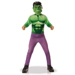 RUBIES -HULK - Marvel officiel - Déguisement Super Héros pour Enfant Entrée de Gamme - Taille 3-4 ans. Costume avec combinaison et masque PVC- Pour Anniversaire, Carnaval