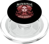 De los Muertos Spritis Jour des morts Crâne Femme PopSockets PopGrip pour MagSafe