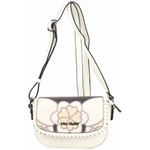 Sac Bandouliere Mac Alyster  Petit sac rabat  Impression blanc motif fleur