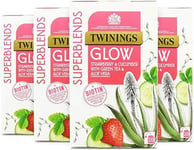 Twinings Superblends Glow Tea - Strawberry & Cucumber Green Tea with Aloe Vera &