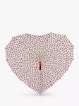 Fulton L909 Heart Shaped Umbrella, Red Hearts Water