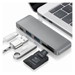 MacBook Pro (2016) adapter konverterare 5 i 1 aluminum legering - Grå