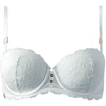 Rembourrés Brigitte Bardot  Soutien-gorge ampliforme coques moulées blanc Confidentielle