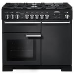 Rangemaster PDL100DFFCB/ Professional Deluxe 100cm Dual Fuel Range Cooker – Charcoal Black