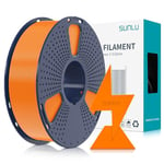 SUNLU Filament PLA Haute Vitesse1.75 mm, Filament PLA pour Imprimante 3D rapide, Conçu pour l'impression à Grande Vitesse, HS-PLA Filament, Précision Dimensionnelle +/- 0.02 mm, 1KG Oranges