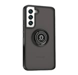 Case For Samsung S22 Ultra - Black Slimline Low Profile Clip On With Ring Holder