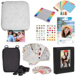 HP Sprocket 3x4 Instant Photo Printer - Kit: 20 Pack Zink, Case, Photo Album, Markers, Sticker Sets