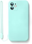 Compatible Coque Avec Huawei P50 Pro Silicone Bracelet Coque,Anti-Rayure Anti Choc Gel Ultra Fine ¿¿Tui En Silicone Liquide Protection T¿¿L¿¿Phone Huawei P50 Pro -Turquoise