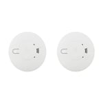 2 x Aico Ei146E Smoke Alarms Mains/Battery Optical /Photoelectric