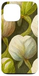 iPhone 13 Pro Max Botanical Green Design Leaf Clusters Case