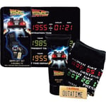 BACK TO THE FUTURE SET - BODY WASH, SOCKS & KEYCHAIN IN TIN BRAND NEW! XMAS GIFT