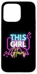 iPhone 15 Pro Max This Girl Glows For Kids Tie Dye Bright Colors 80's and 90's Case