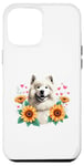 Coque pour iPhone 12 Pro Max Sunflowers Samoyed Dog Sammies