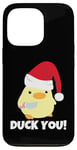 Coque pour iPhone 13 Pro Canard avec couteau dit canard vous ! Pyjama mème et drôle