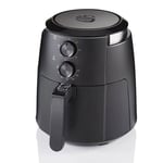 Swan Stealth 4.7 L Manual Air Fryer with Adjustable 1500W, Black - SD75210BLKN