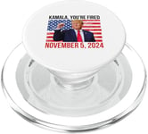 Kamala You're Fired 5 novembre 2024 Drapeau américain amusant Trump PopSockets PopGrip pour MagSafe