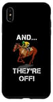 iPhone XS Max And They're Off Horse Racing Games Funny Sports Fan Gift Case