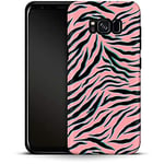 caseable Samsung Galaxy S8 Plus Mobile Phone Case - Premium Protective Case with Shock-Absorbing Inner Layer & Scratch-Resistant Surface - Colourful Design & All-Round Print - Pink Zebra - Animal