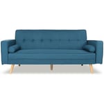 Canapé convertible scandinave Tao Tissu Bleu Canard - Bleu