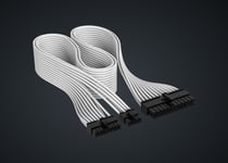 Corsair Premium Individually Sleeved PSU Cables Starter Kit, Type 5, Gen 5 -virtalähteen kaapelisetti, valkoinen