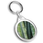 Keyring Circle - Green Bamboo Shoots Nature  #45218