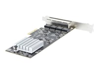 StarTech.com 4-Port 2.5Gbps NBASE-T PCIe Network Card, Intel I225-V Chip, Quad Port Computer Network Card, Multi-Gigabit NIC, PCI Express Server LAN Card, Desktop Ethernet Interface Card, PCI...