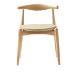 Carl Hansen - CH20, Klarlackad Ek, Lädergrupp B Thor - 300 - Ruokapöydän tuolit - Hans J. Wegner - Puun värinen - Puu