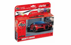 A55005 Airfix Plastic Model Car Kit Bugatti Chiron Small Starter Set New UK