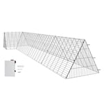 VEVOR Enclos du poulailler, 400 x 100 x 61,5 cm (LX LX H), Tunnels à Poules pour la Cour, poulailler Portable pour l’extérieur avec Cadres d’Angle, Cage à Poules adapté aux Poulets, Canards, Lapins