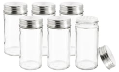 Clas Ohlson Kryddburkar glas, 6-pack