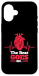 iPhone 16 The Beat Goes On Wear Red Heart Disease Awareness Valentines Case