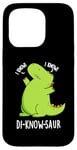 Coque pour iPhone 15 Pro Jeu de mots drôle de dinosaure Di-know-saur