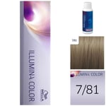 Wella Illumina 7/81 60ml snd 6% 20vols 60ml