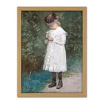 Artery8 Mauve Daughter Of The Artist 1875 Painting Artwork Framed Wall Art Print 18X24 Inch