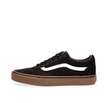 Vans Homme Ward Sneaker Basse, (Canvas) Black/Gum, 41 EU