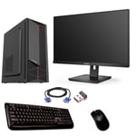 Ordinateur PC Bureau Assemblé i5 16Gb RAM SSD 512Gb Monitor 24 " Wifi Windows 11