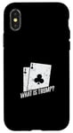 Coque pour iPhone X/XS Qu'est-ce que Trump The Art of Euchre