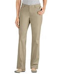 Dickies - FP342 Womens Curvy Straight Stretch Twill Pants, 18, Desert Sand