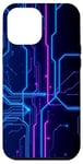 Coque pour iPhone 12 Pro Max Design de lignes de carte mère avec des lumières étonnantes