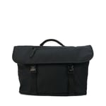 Ted Baker Macdui Commuter Messenger Satchel Bag in Black  Satin Nylon